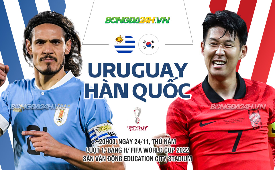 Trực tiếp trận Uruguay vs Hàn Quốc: Kèo và dự đoán 20h00 ngày 24/11