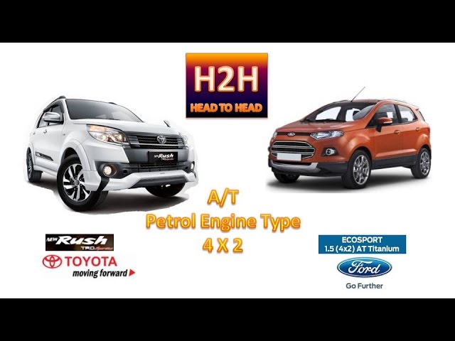 ford ecosport vs toyota rush