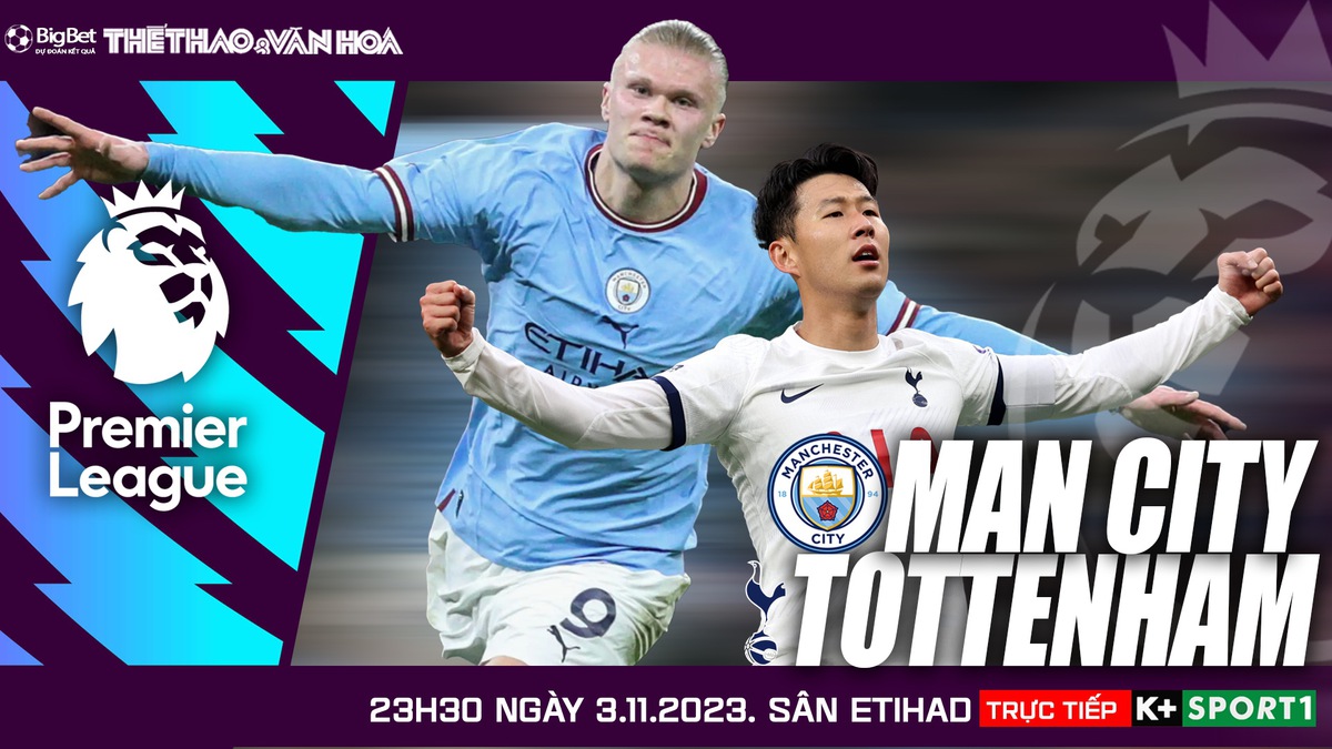 Xem trực tiếp Man City vs Tottenham - Keonhacai 23h30 ngày 3/12