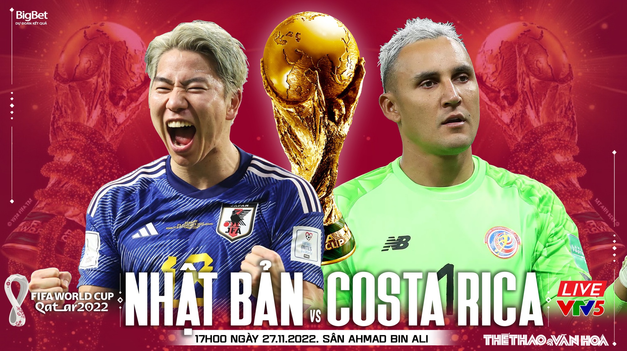 Soi kèo Nhật Bản vs Costa Rica 27/11: Cập nhật tỷ lệ và dự đoán trận đấu World Cup