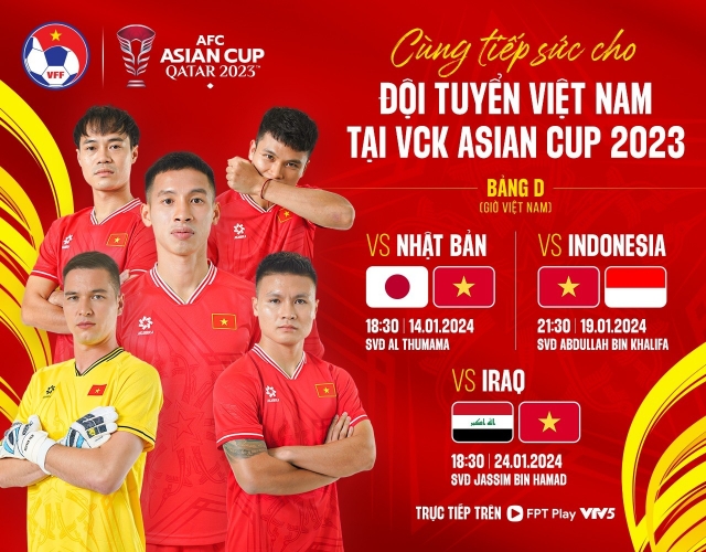 Trận Việt Nam vs Nhật Bản mấy giờ, ngày nào trong Asian Cup 2024?