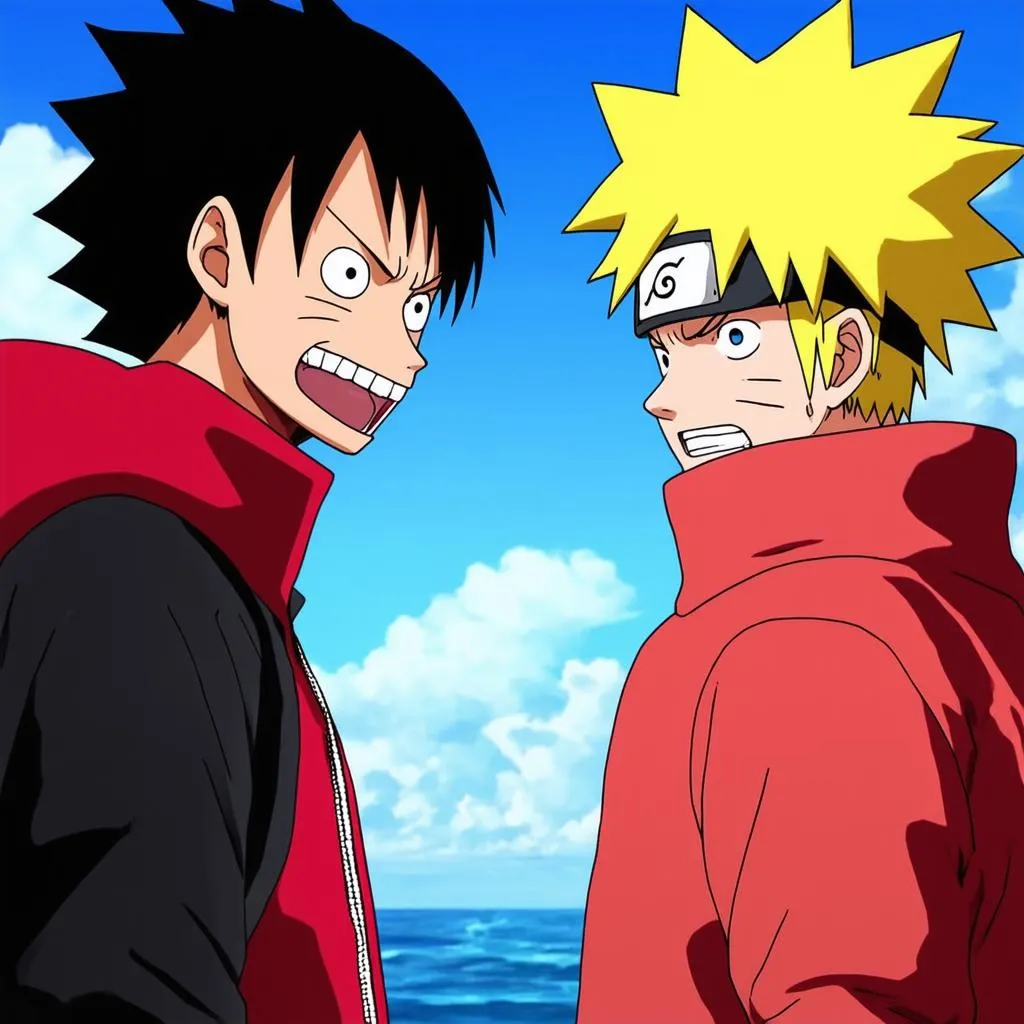 Game 2 người đánh nhau Naruto vs Luffy: Cùng bạn bè so tài!